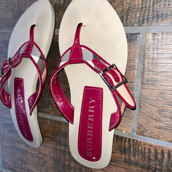 Burberry Sandals Women Size 41 Red US size 10.5 - Picture 11 of 12